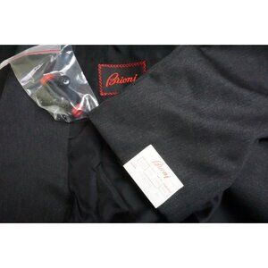 Brioni Palatino 100% Wool Gray 2 Pc Suit Jacket Pants 50 US BRAND NEW